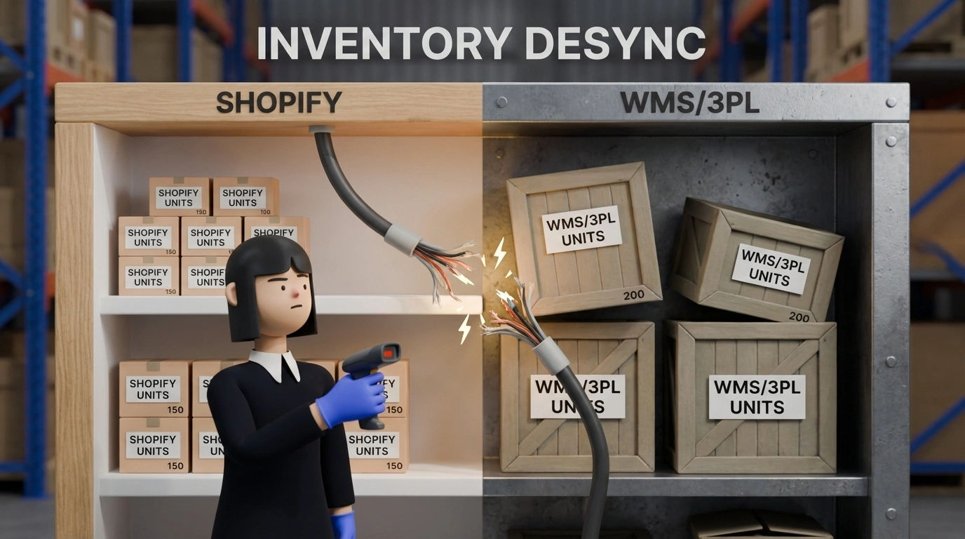Operational checklist visual for Shopify fulfillment errors troubleshooting across locations, profiles, and WMS sync