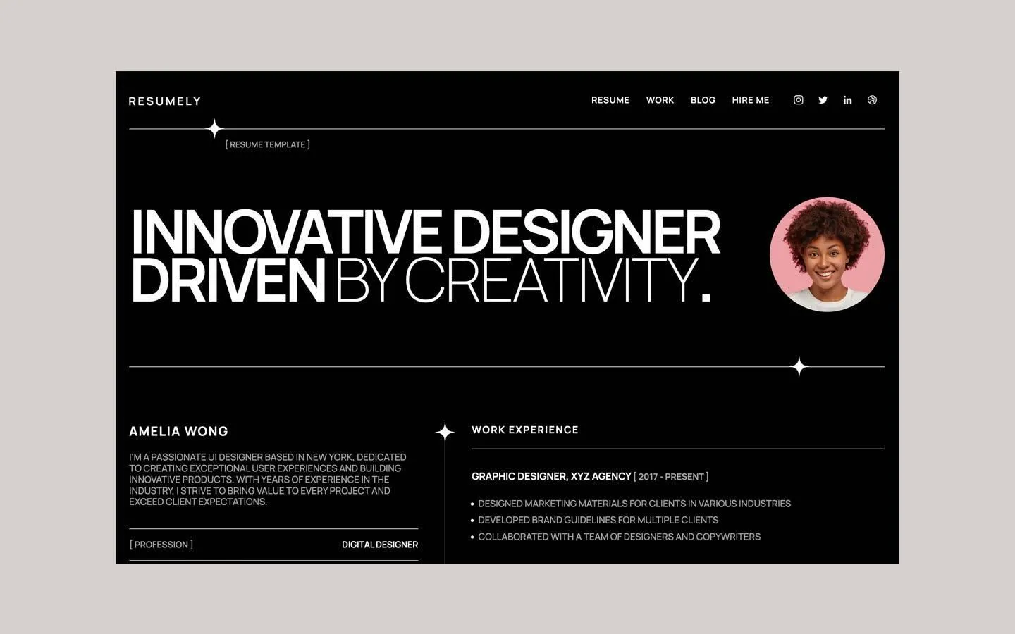 Resumely Resume Template
