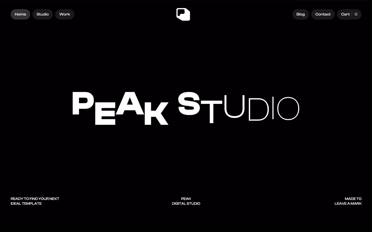 Meet Peak, a modern and stylish agency template.