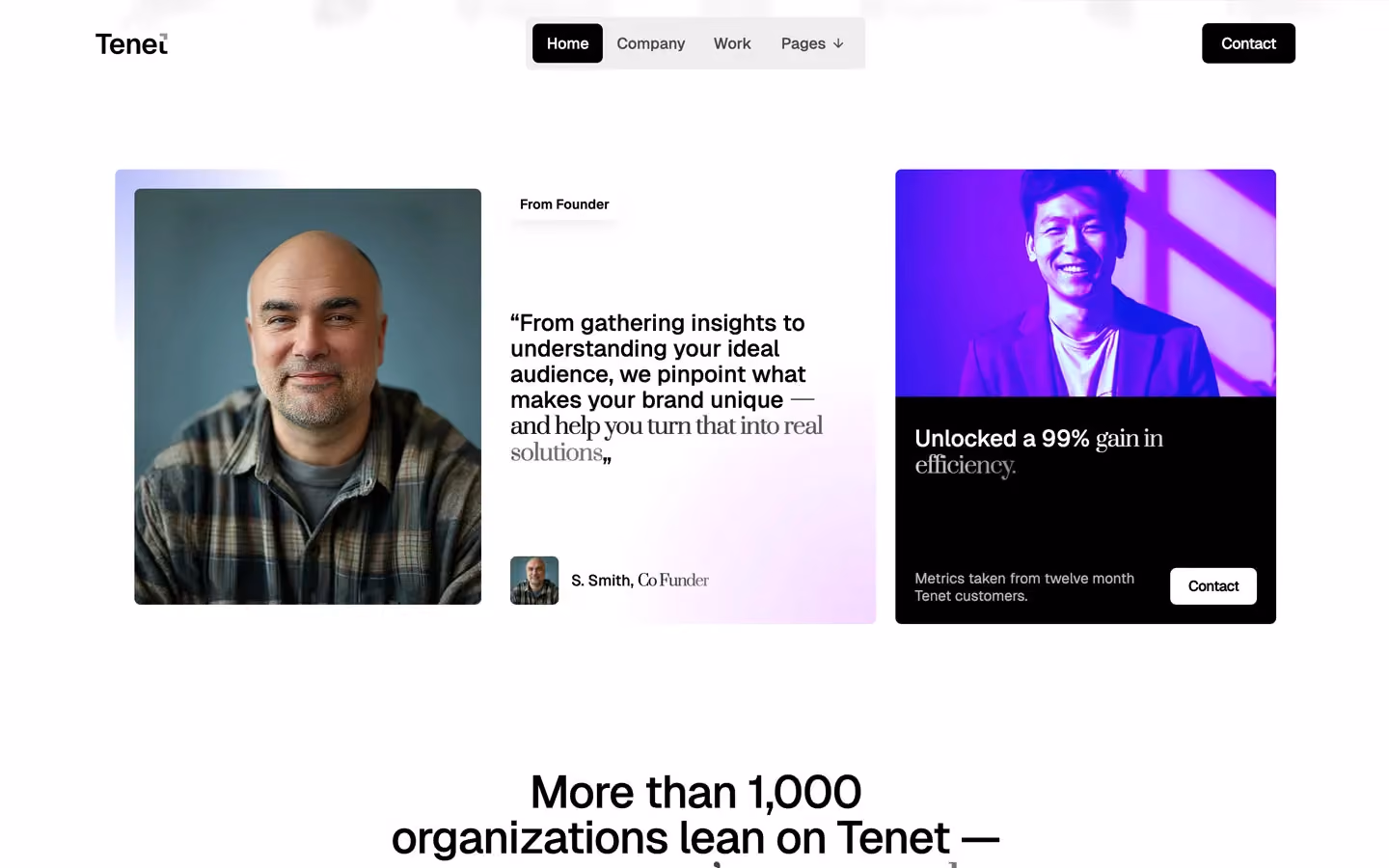 A cutting-edge HTML Marketing template