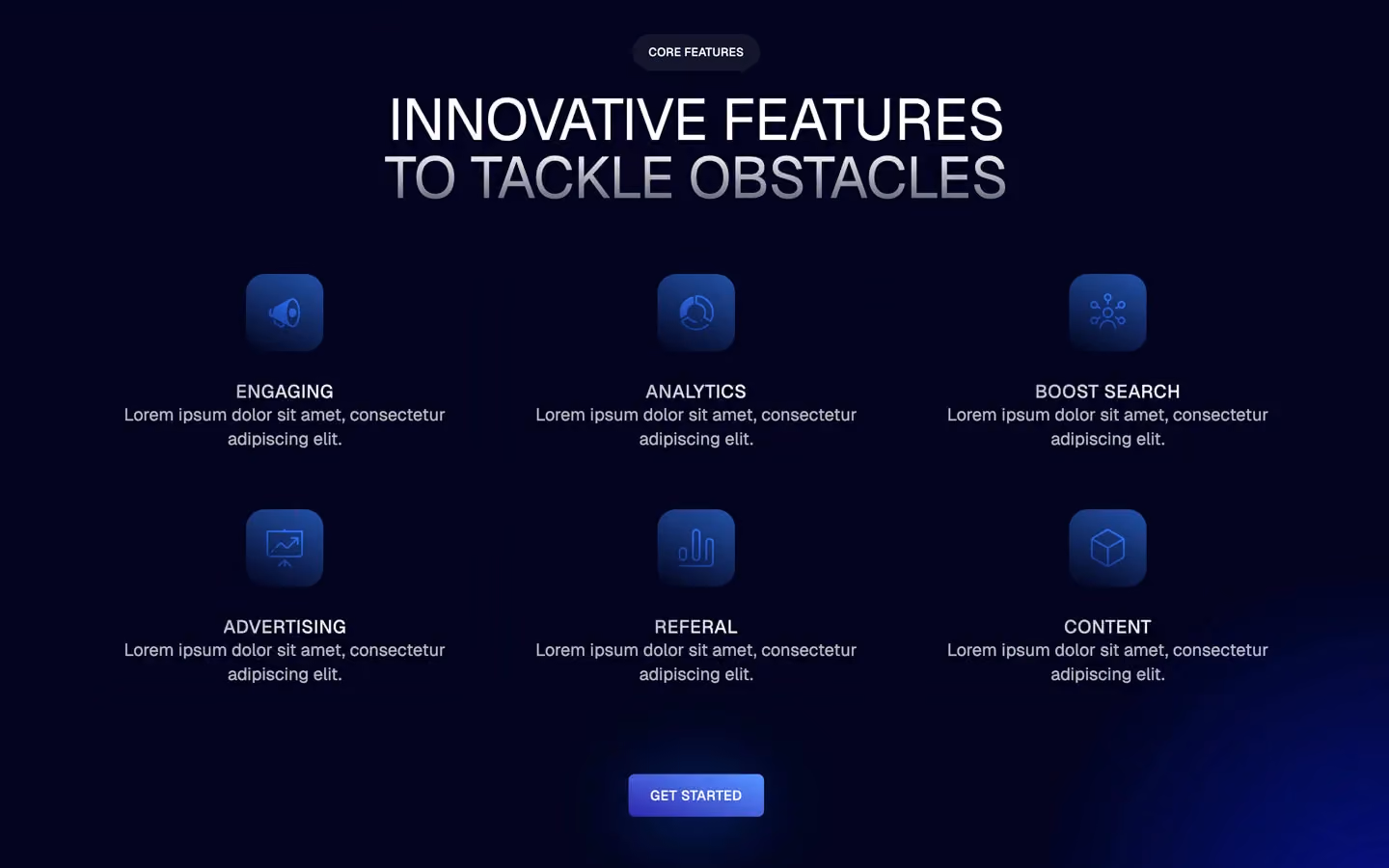 A cutting-edge Marketing HTML template