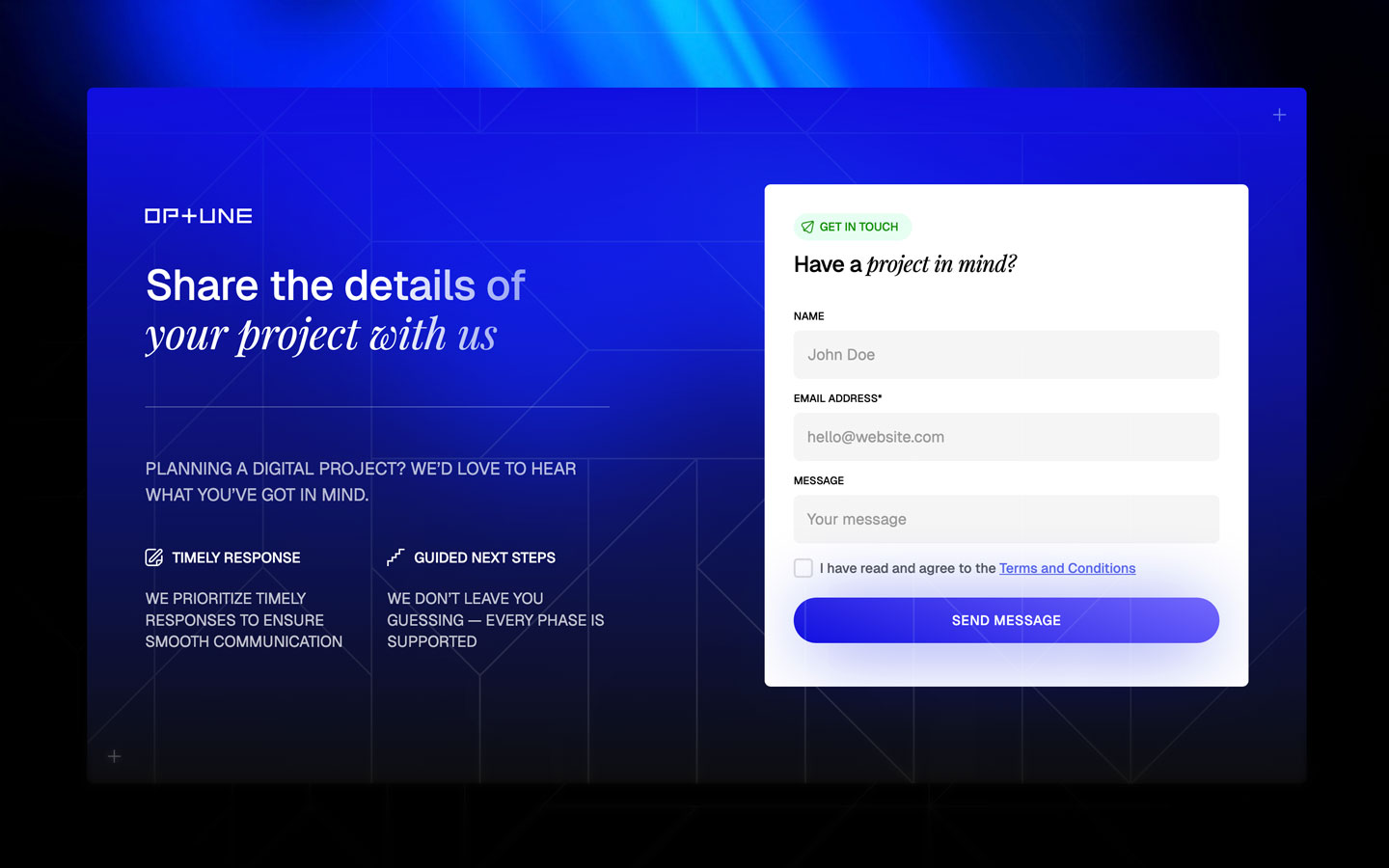 Optune Marketing HTML Webflow Template