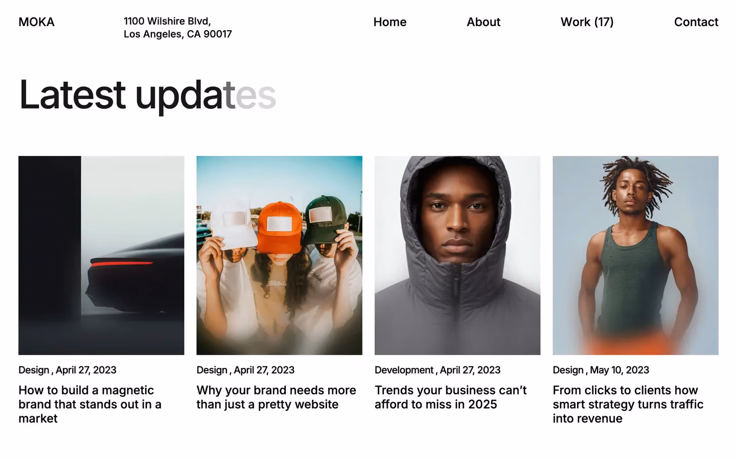Introducing Moka, a sleek agency template