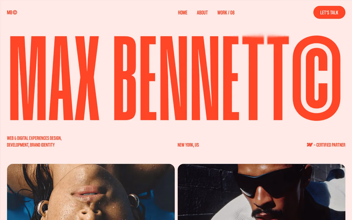 Max is a sophisticated portfolio template