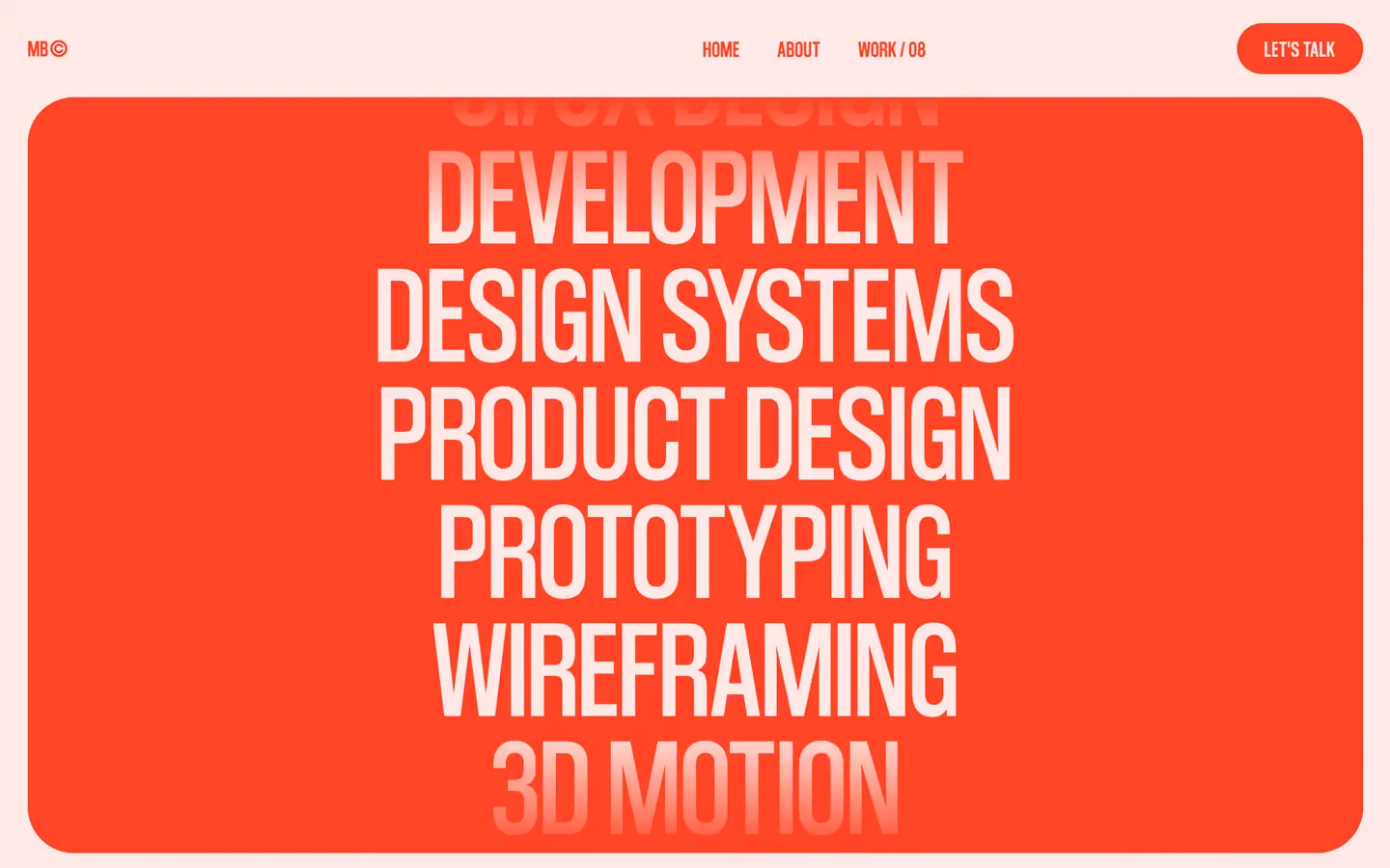 Max is a sophisticated portfolio template