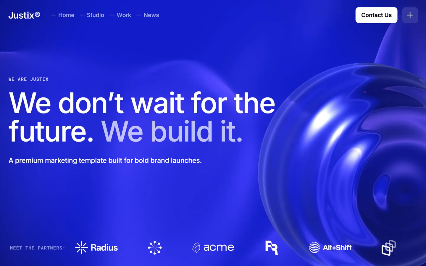 Justix Marketing Template