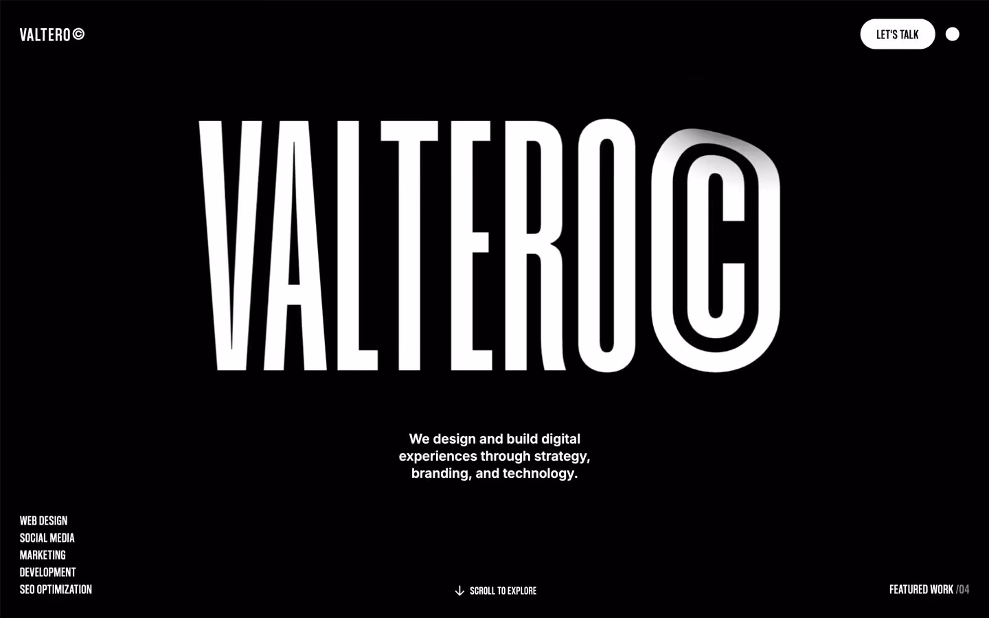 Valtero is a minimalist Webflow template designed to present your work with precision