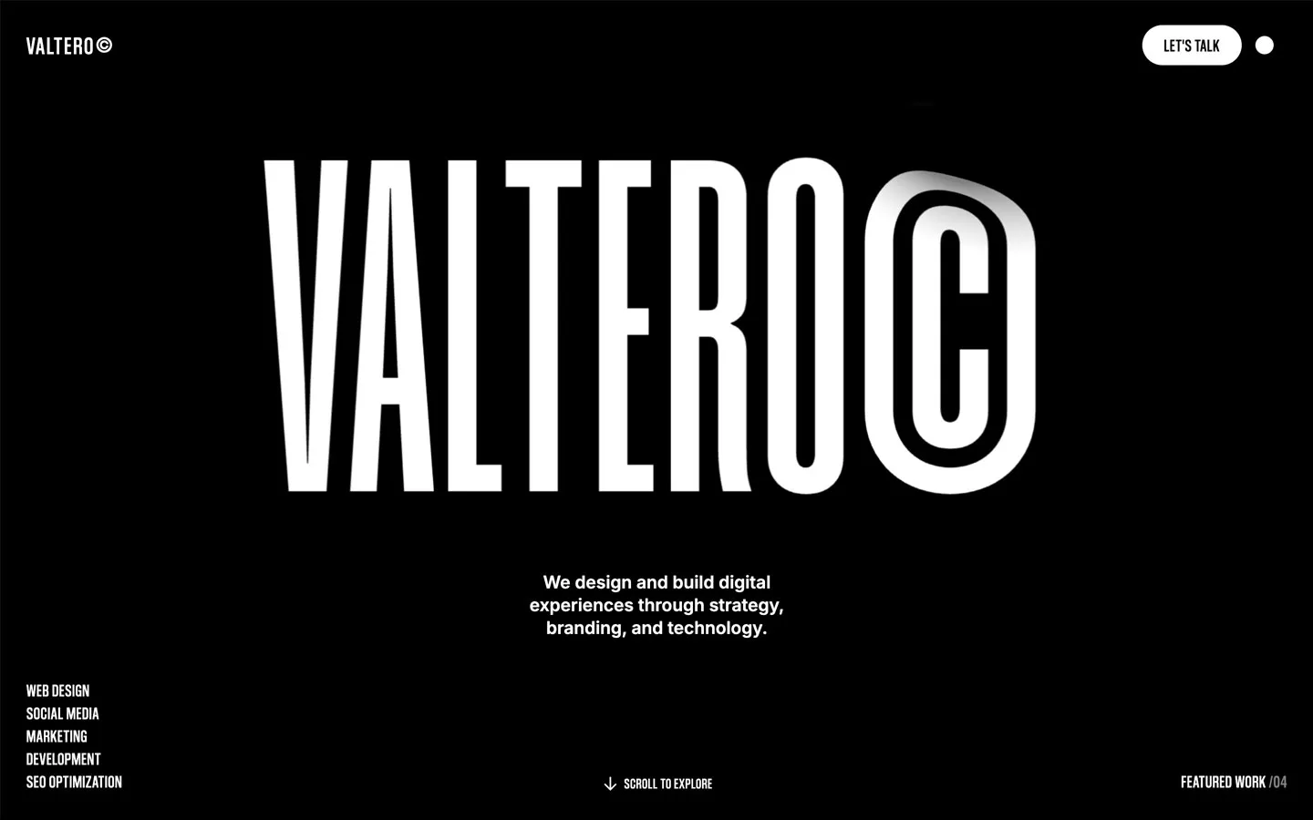 Valtero is a minimalist Webflow template designed to present your work with precision