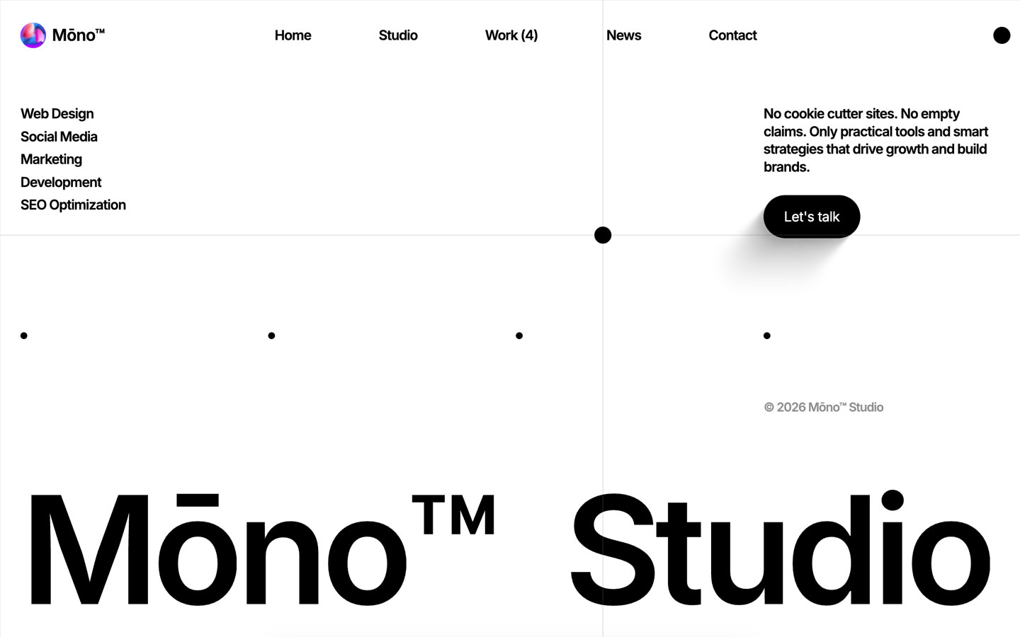 Mōno™ is a minimalist Webflow template