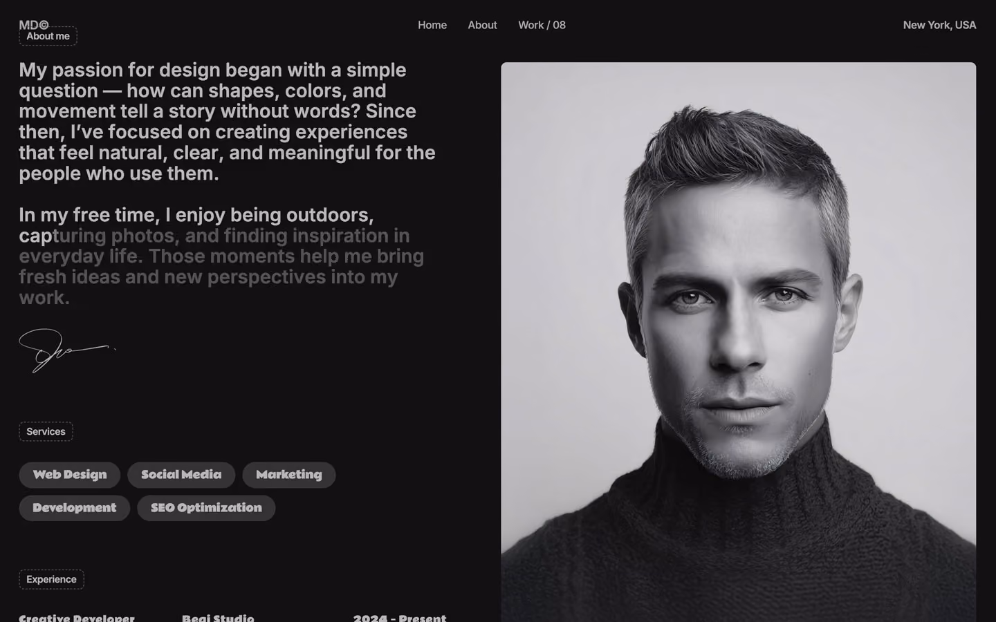 Mason is a refined Webflow portfolio template