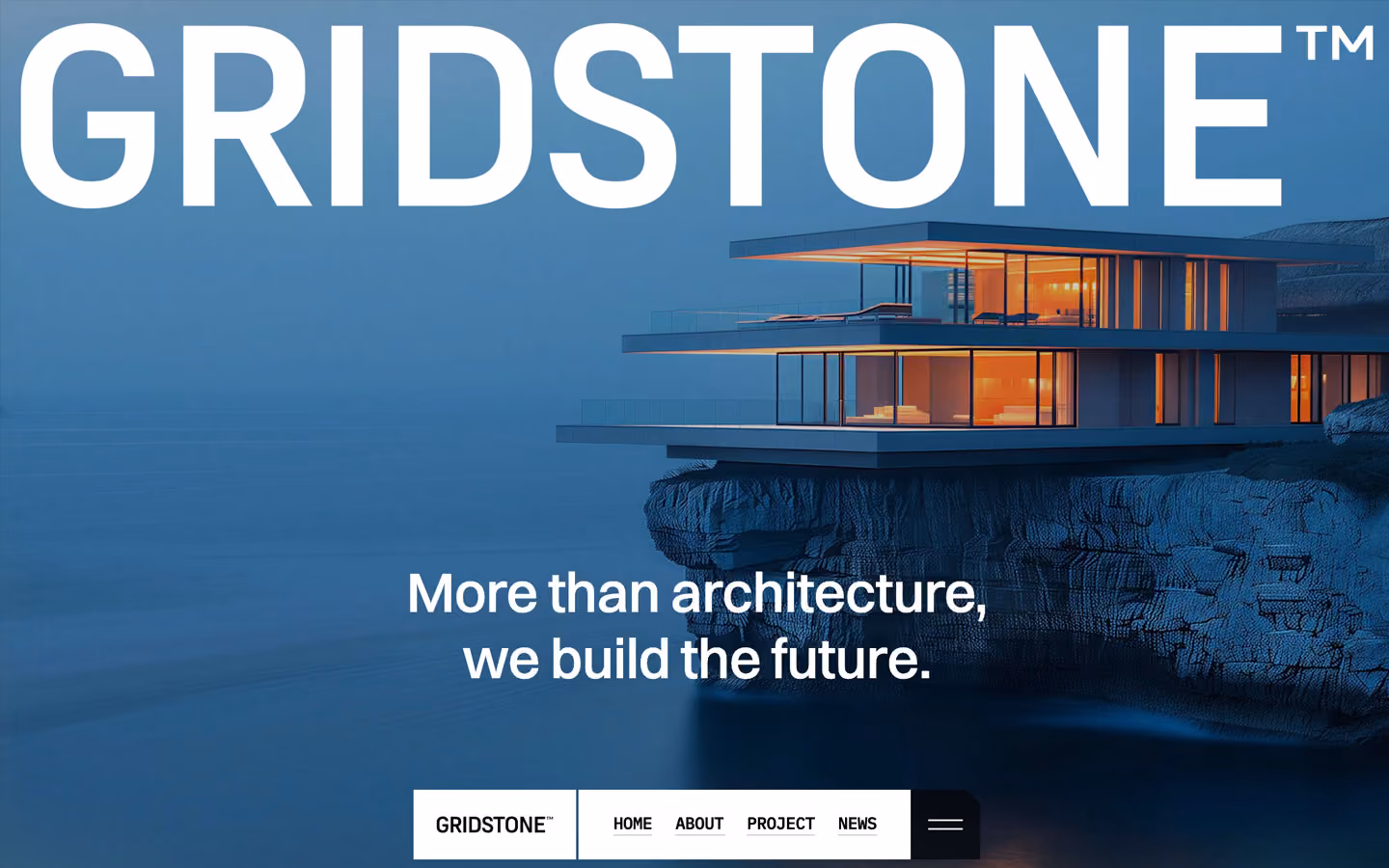 Gridstone™ is a modern architecture and interior design Webflow template