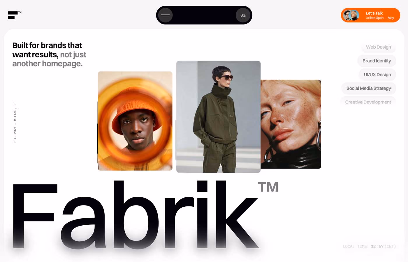 Fabrik™ X is a minimal template created to elevate portfolios through clean composi