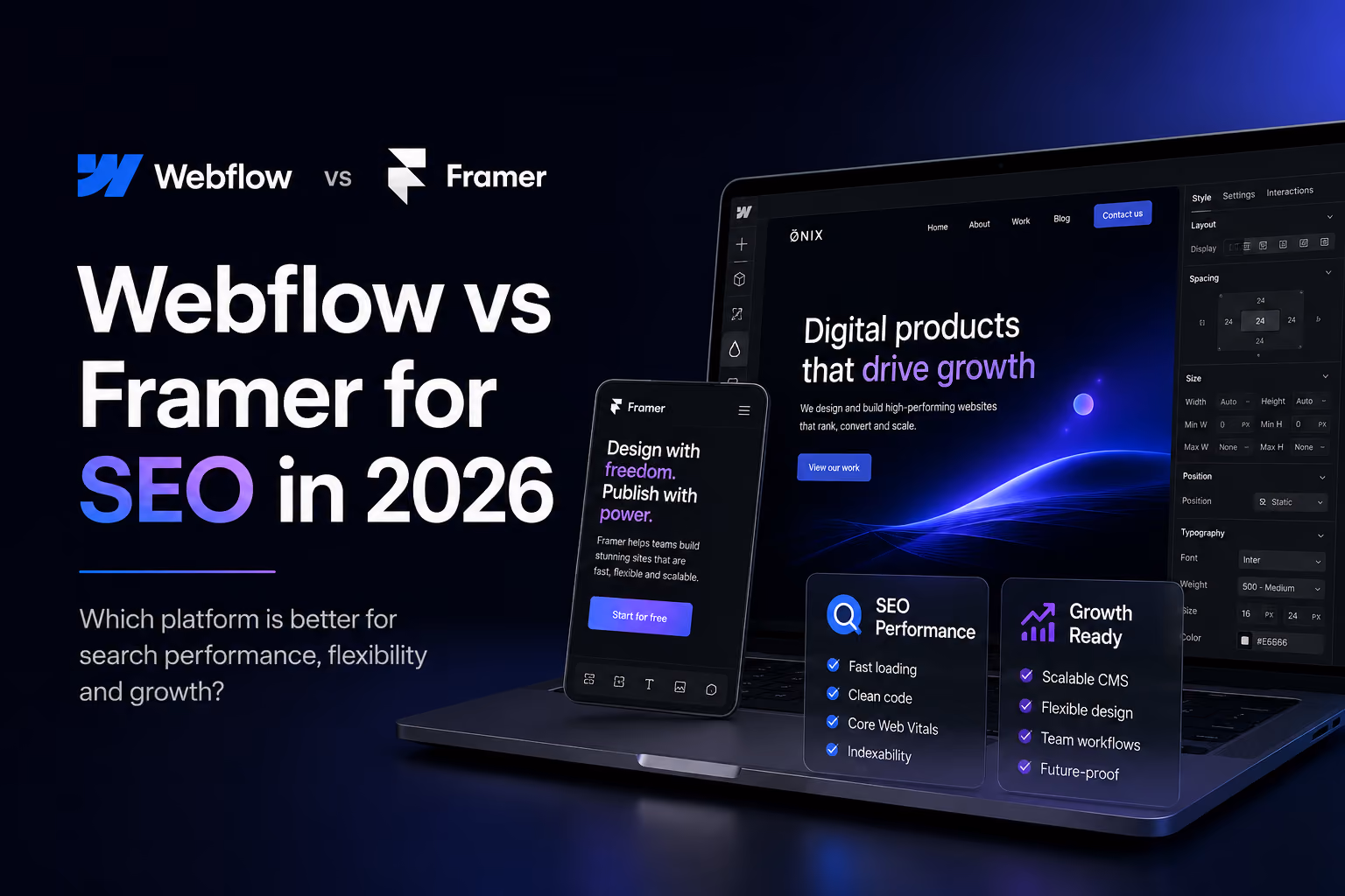 Webflow vs Framer for SEO in 2026: Which Is Better?