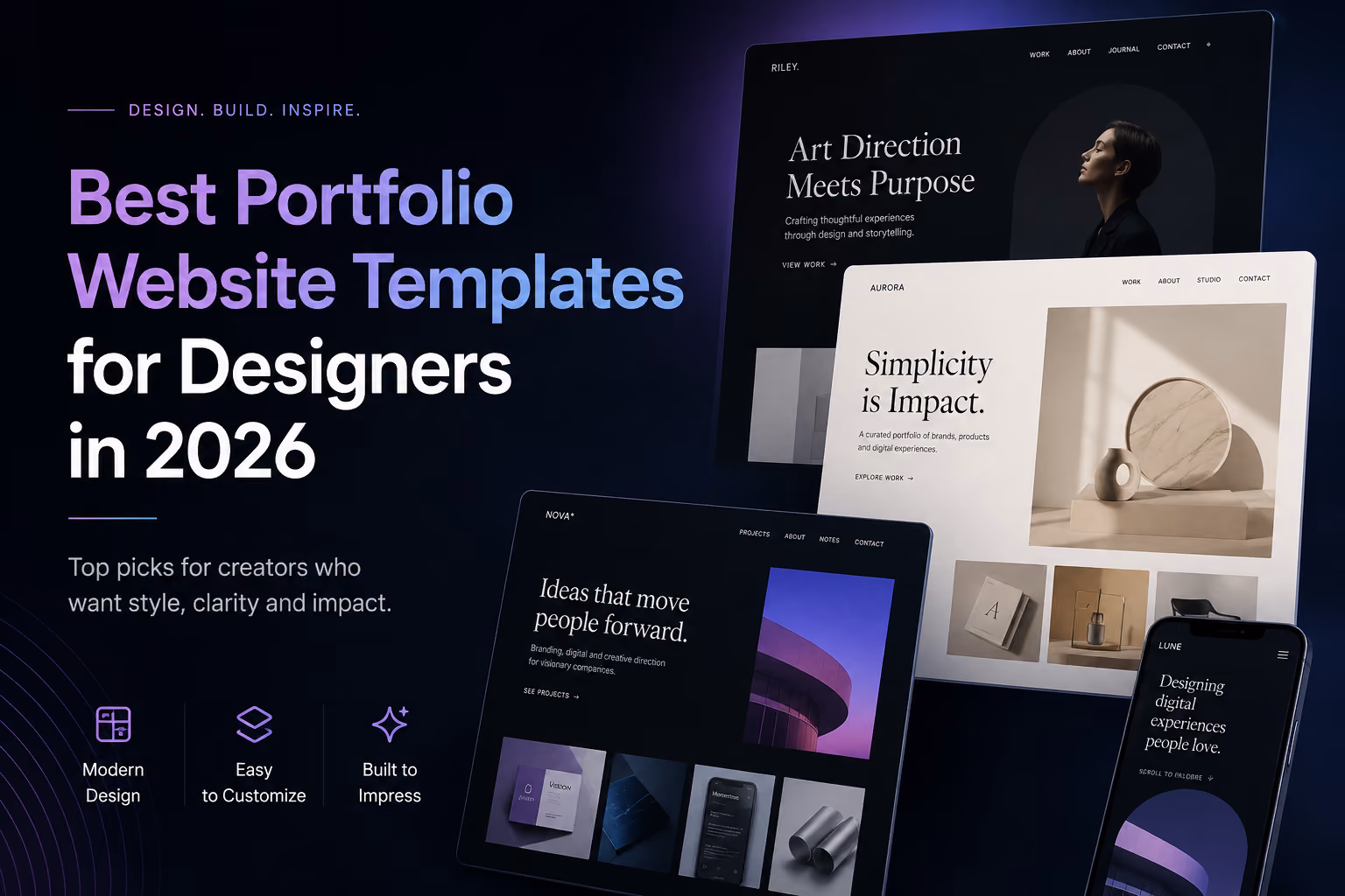 Best Portfolio Website Templates for Designers in 2026: 8 Standout Picks