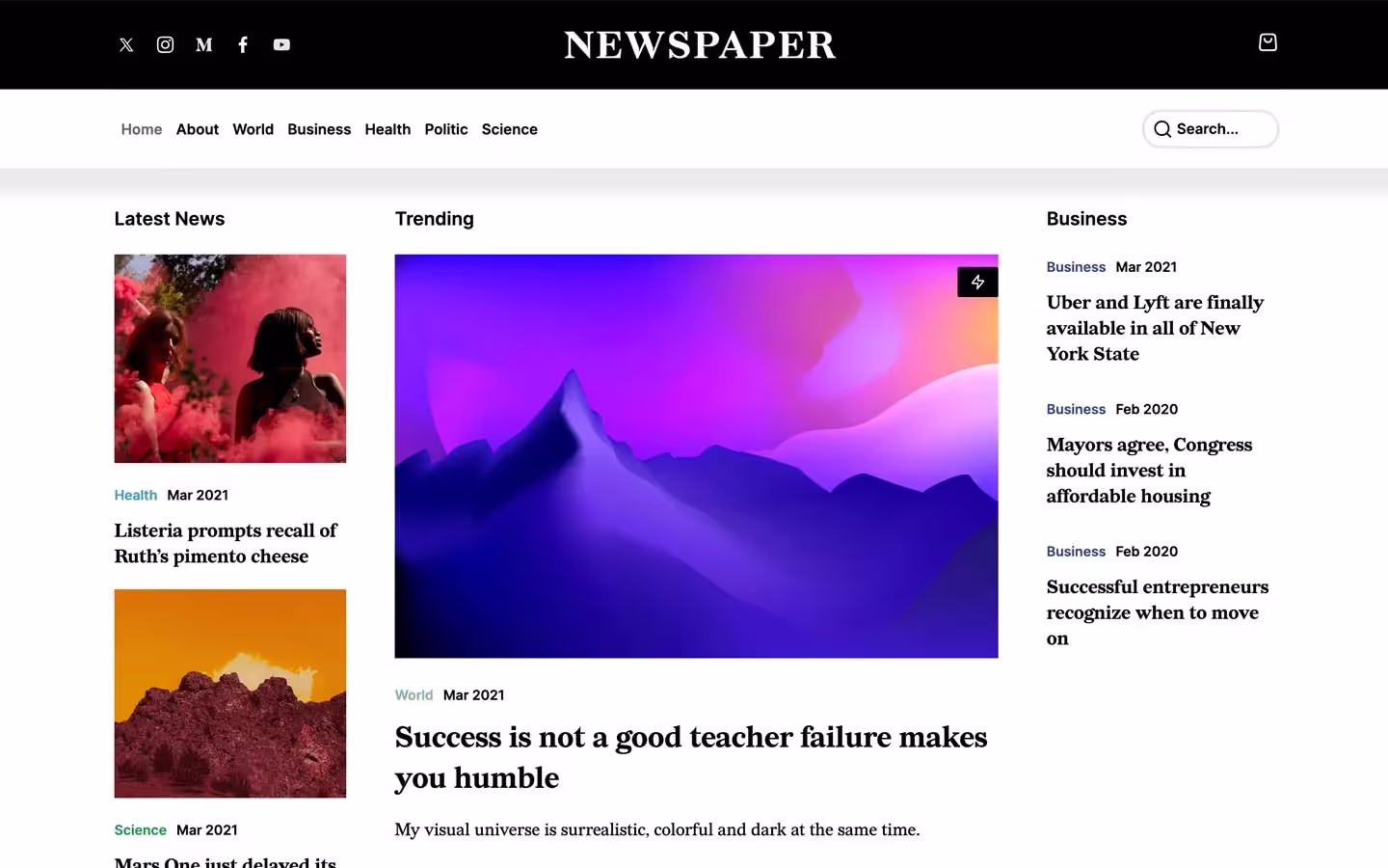 Osaka a Webflow template is very flexible and well suited for blogs.