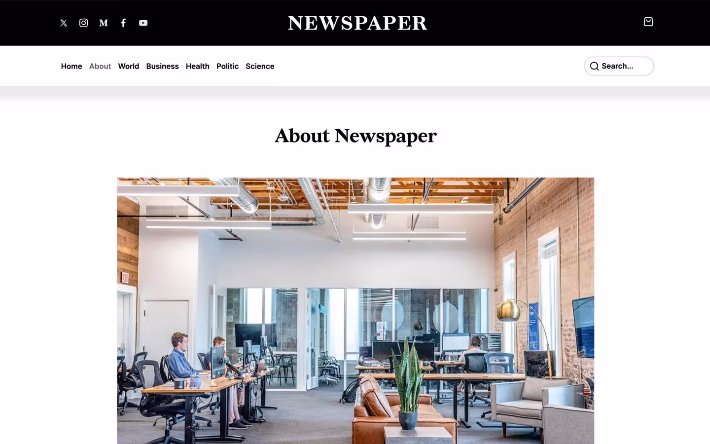 Newspapper Blog Template