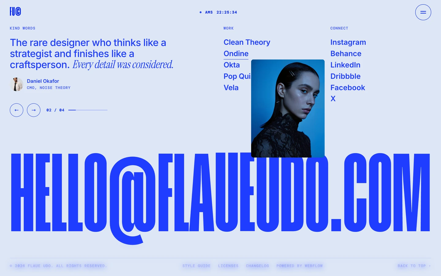 Flaue Udo Portfolio Template