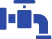 Blue icon of a water pipe with a valve.