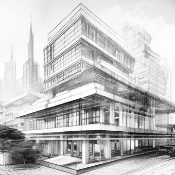 Hand drawn building