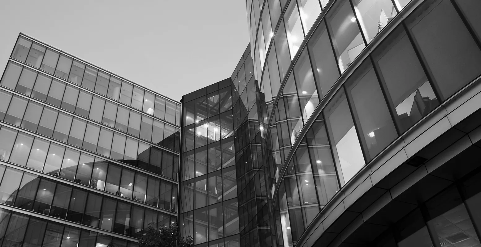 office building in black & white