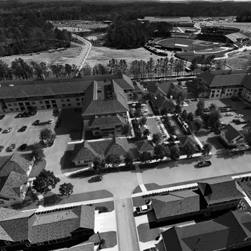 aerial photo of an adult living facility