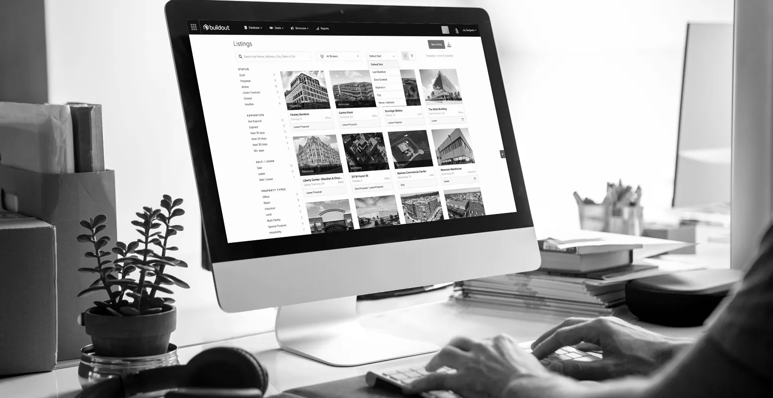 Person working on desktop computer