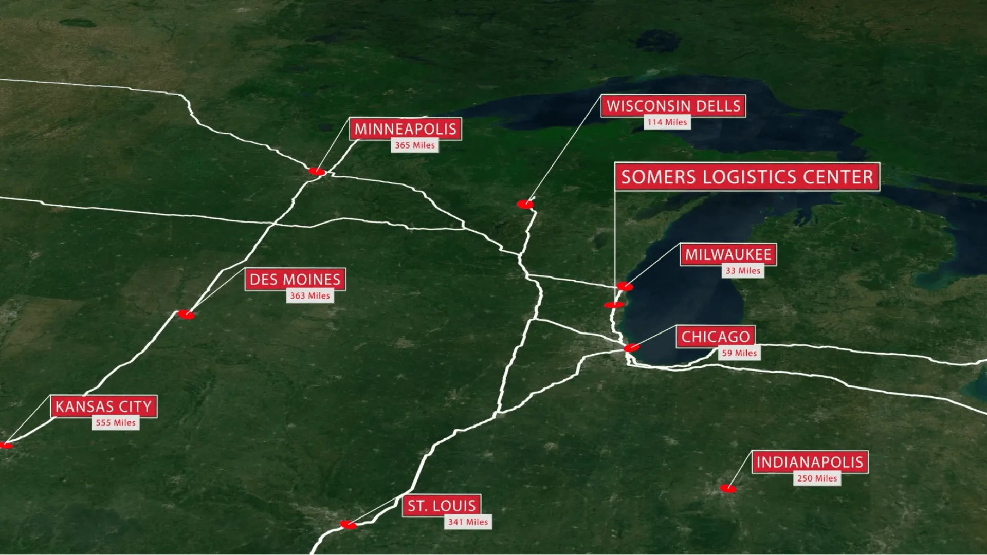 Property marketing video for Somers Logistics Center (industrial)