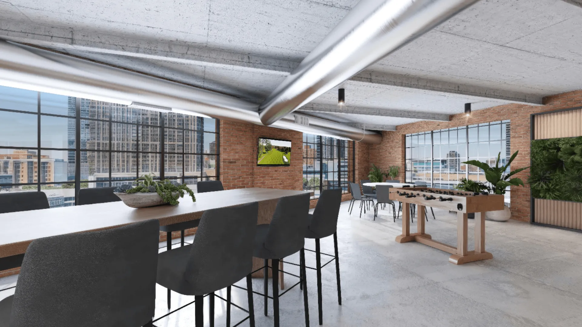 360° aerial mapping of an office space. Includes a property marketing video