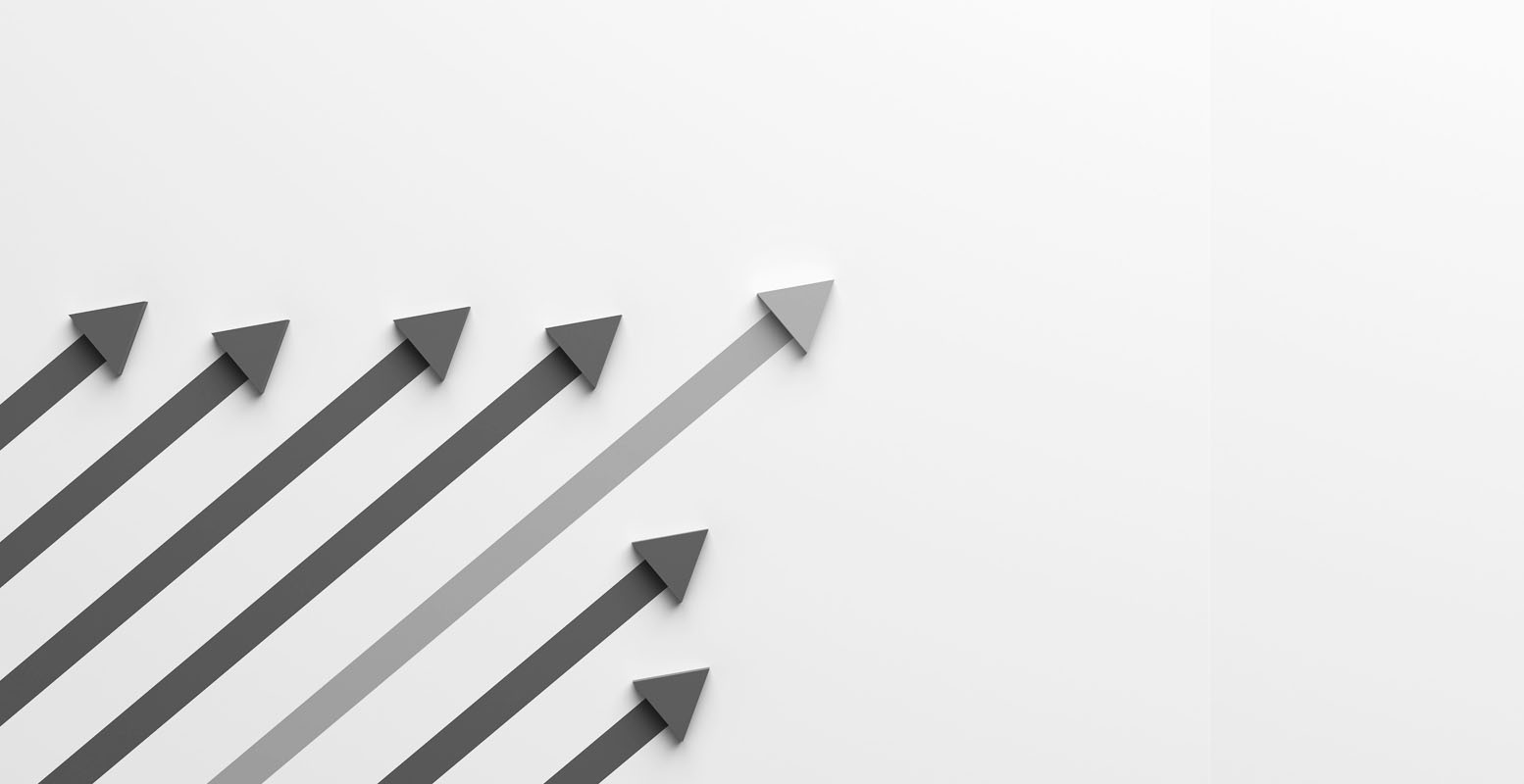 Group of arrows moving up and to the left