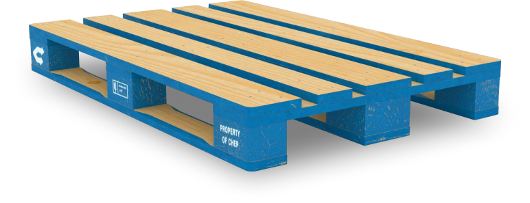 A wooden pallet.