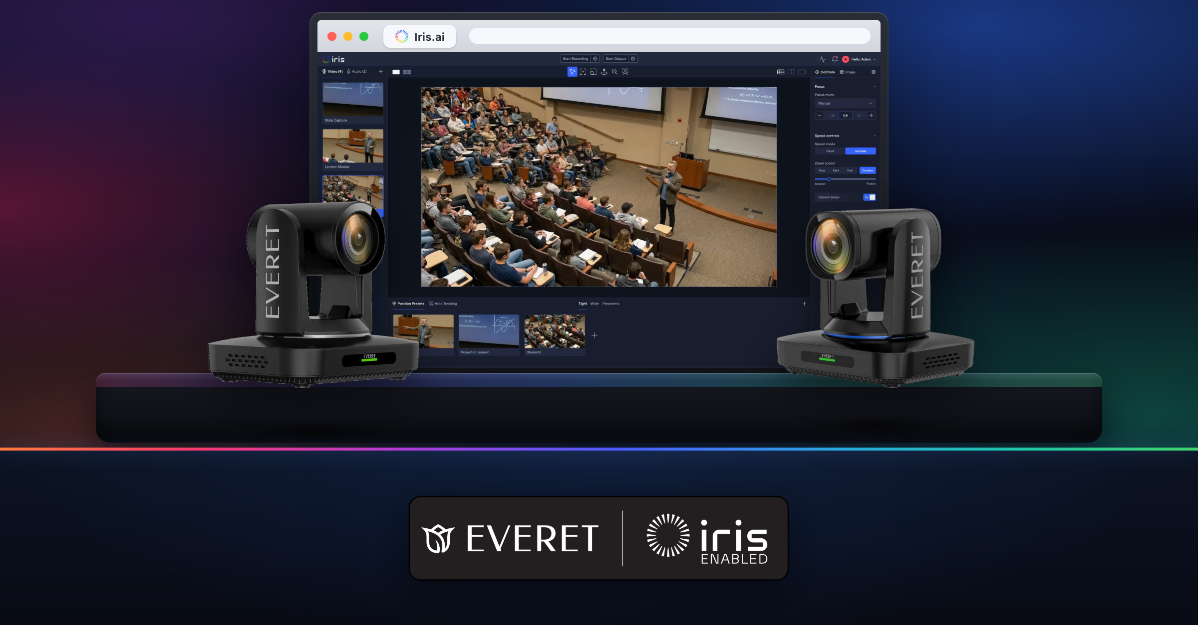 Everet's Full PTZ Camera Lineup Now Iris-Enabled