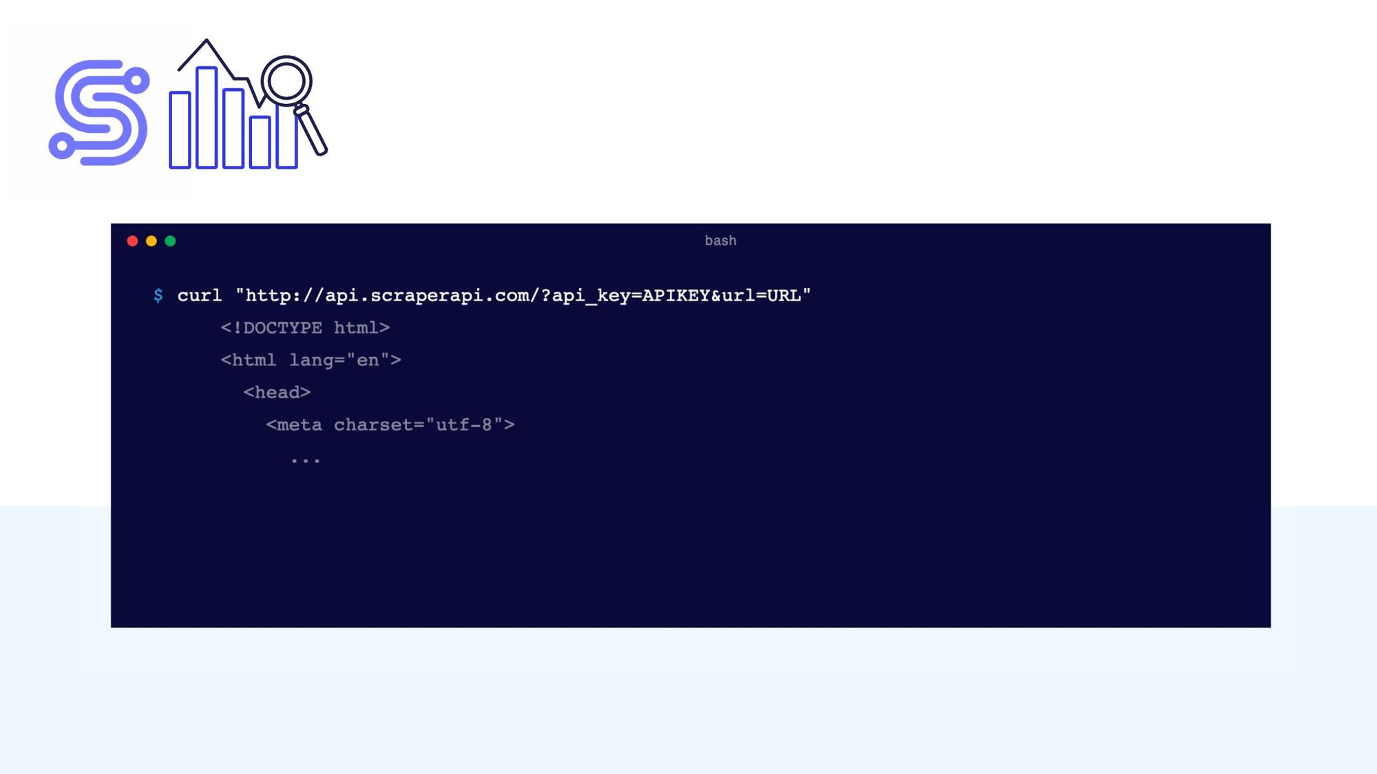 ScraperAPI homepage showing web scraping API service for developers