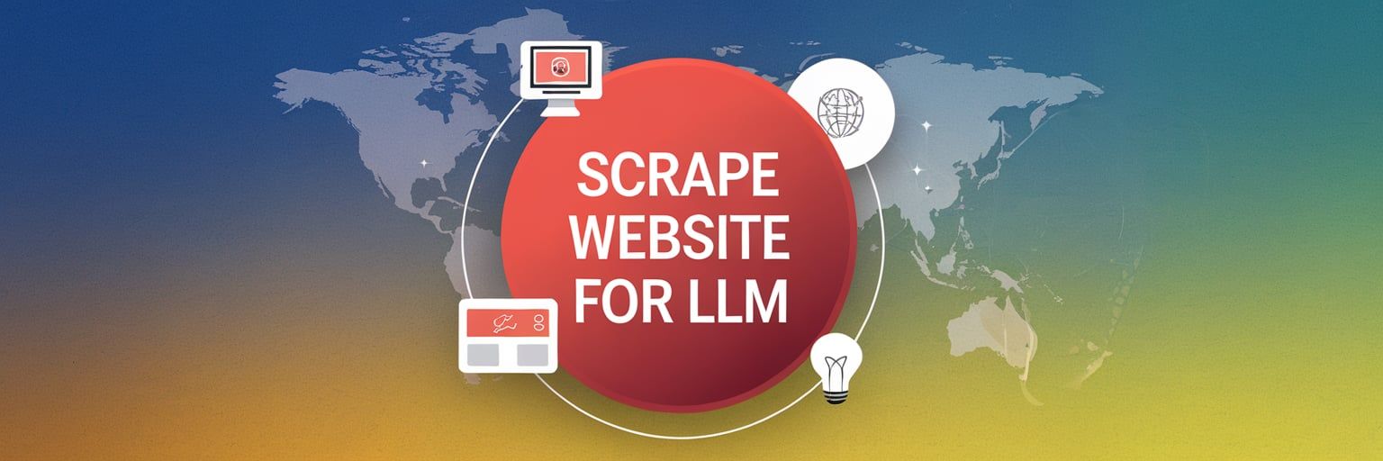How to scrape website data for LLM training with specialized extraction tools