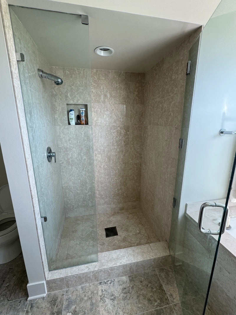 Outdated bathroom prior to luxury condo remodel.