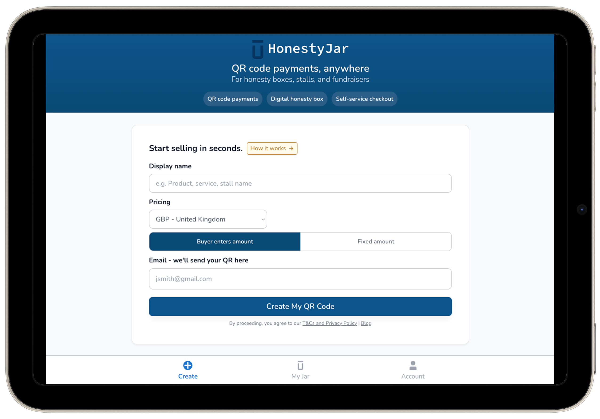 HonestyJar – QR Payments for Honesty Stalls