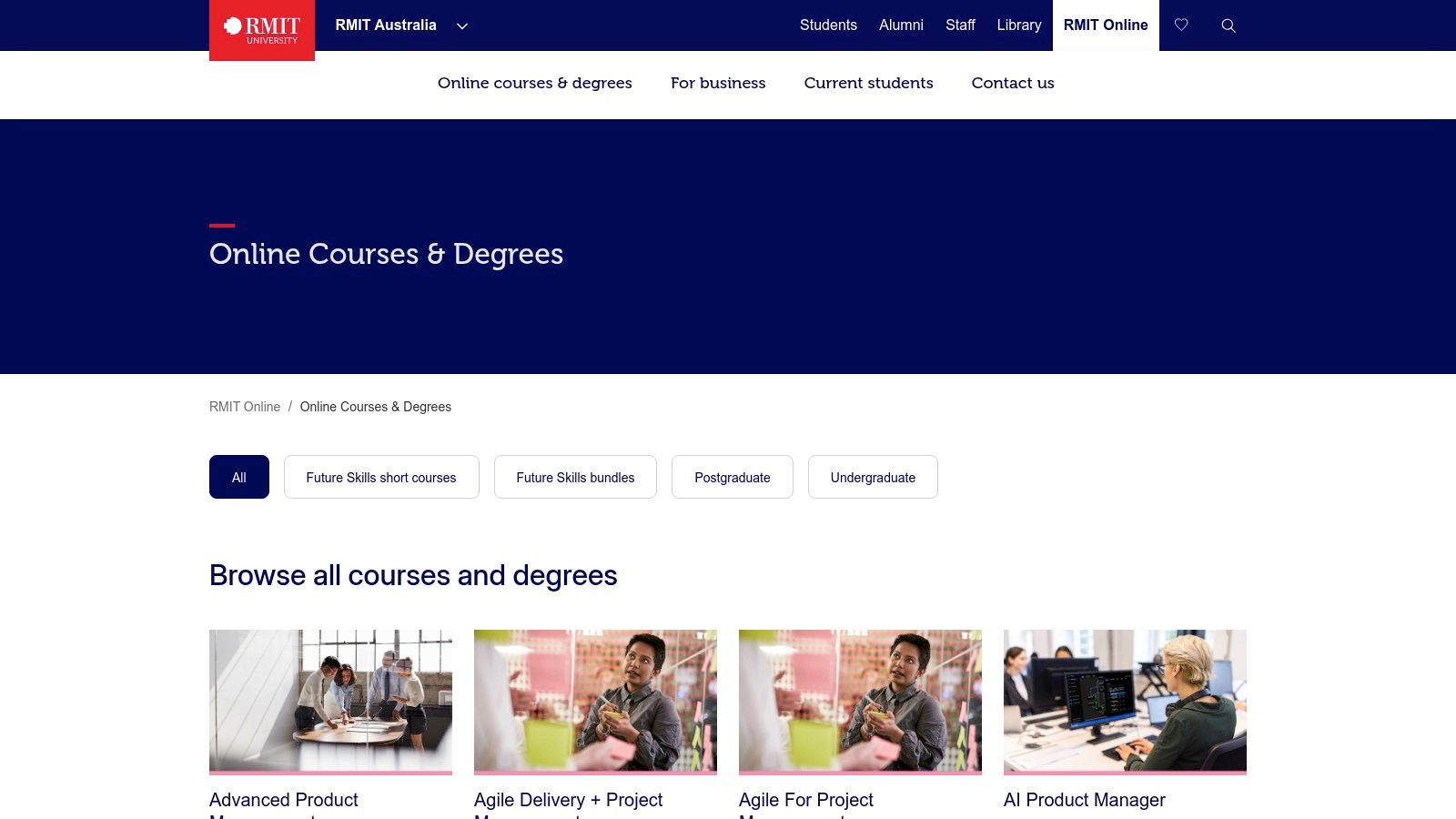 RMIT Online (Short Courses / Future Skills)