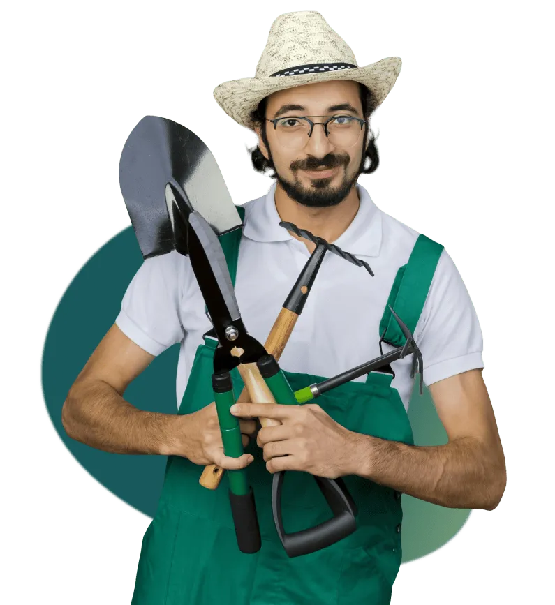 man with green shirt 