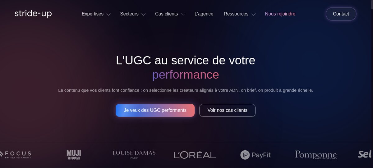 Agence UGC Stride-up