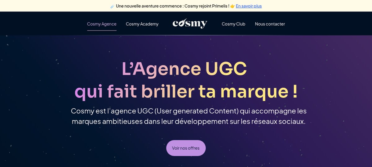 Agence UGC Cosmy