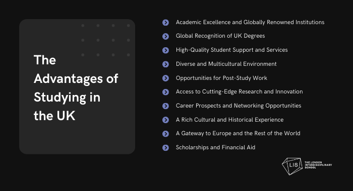 The Advantages of Studying in the UK infographic