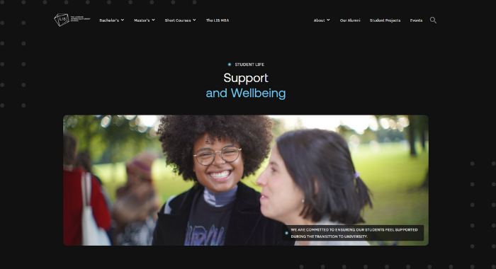 LIS support and wellbeing services