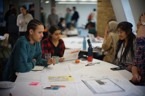 Students collaborating