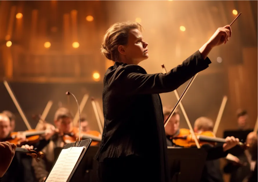 conductor in orchestra