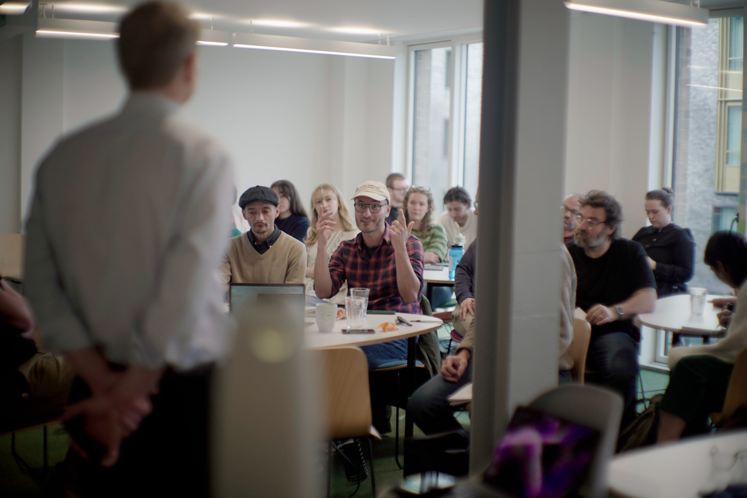 Faculty members collaborating