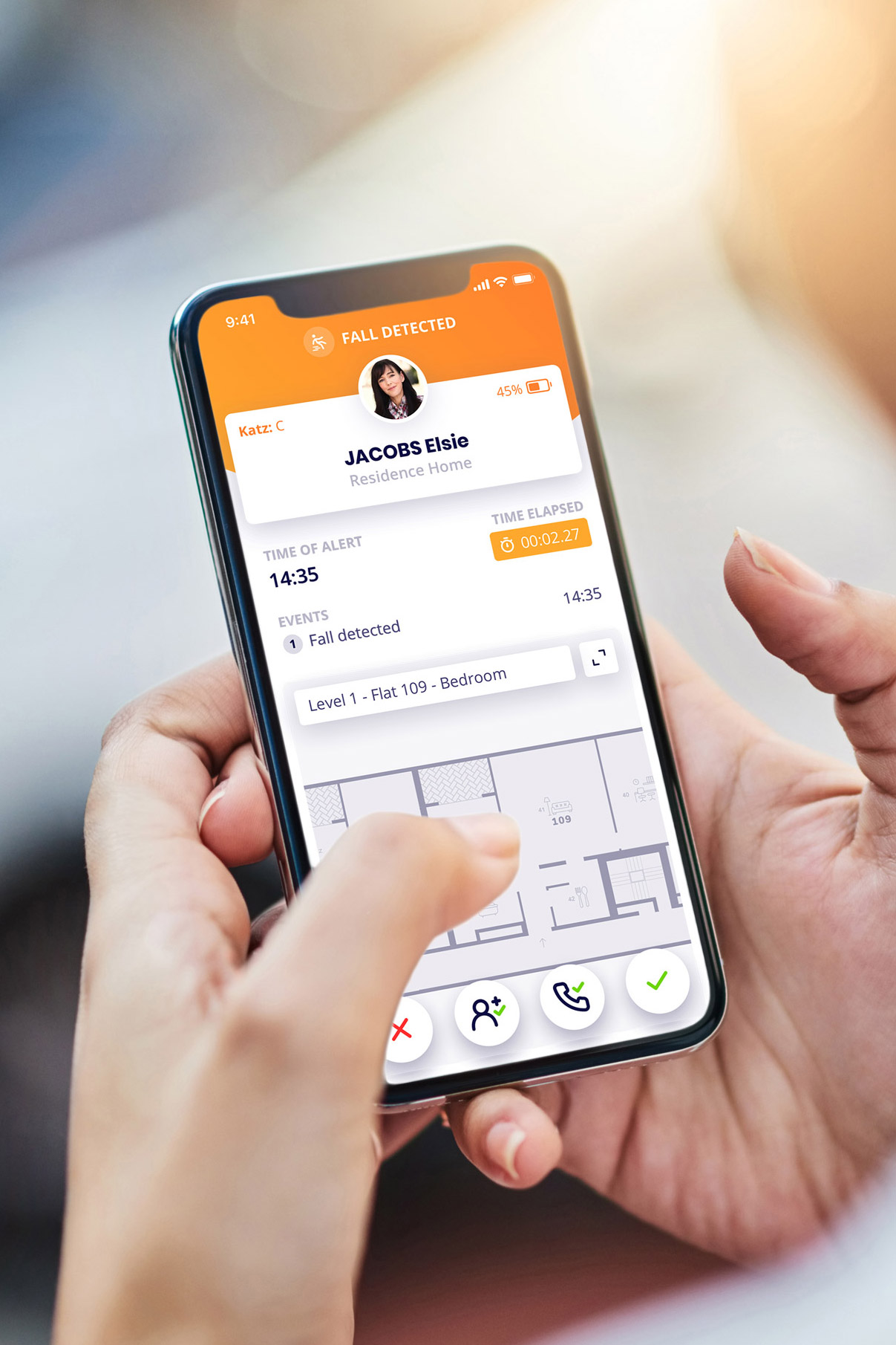 L'application mobile Watcherr pour la détection des chutes