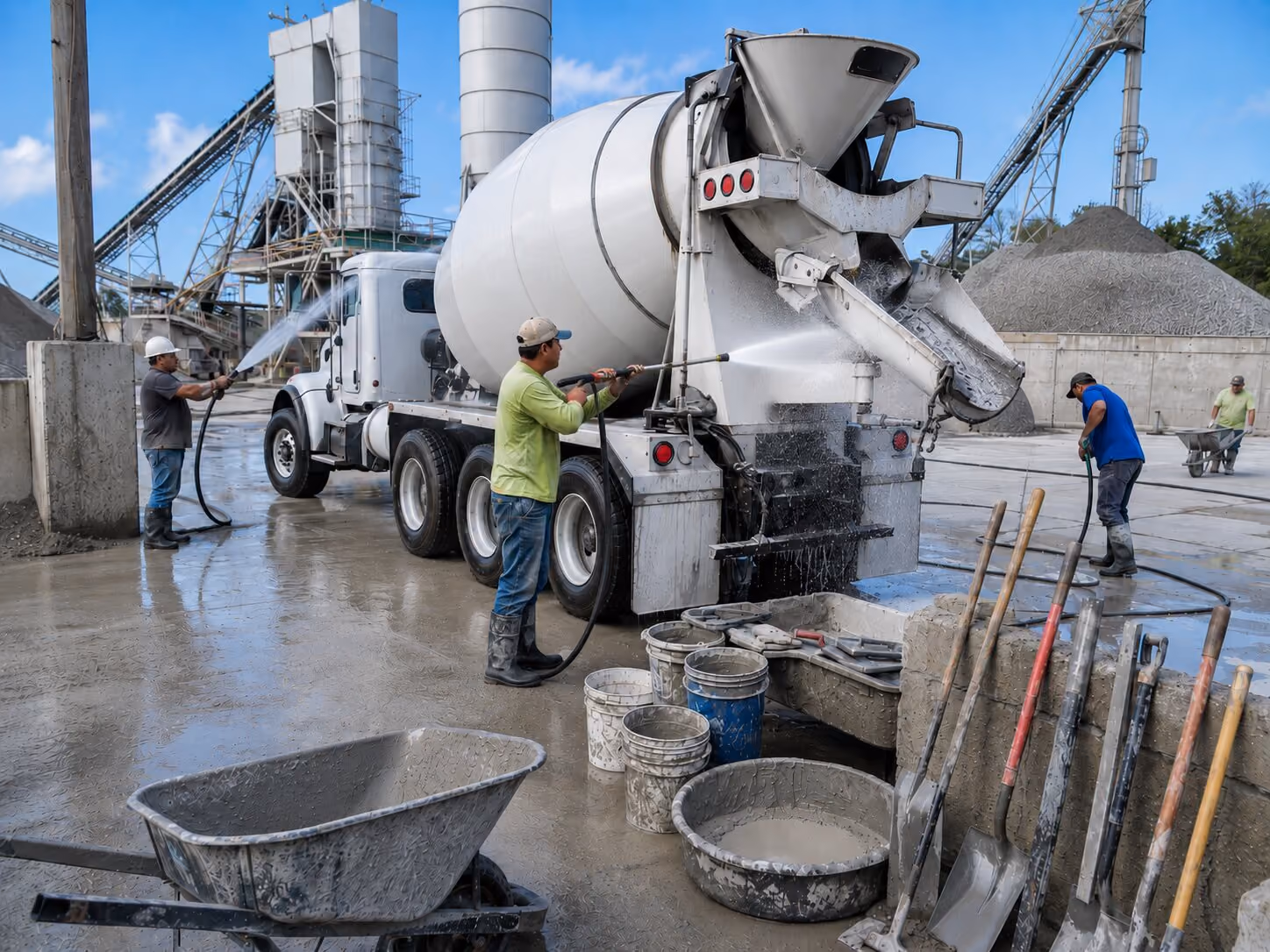 Durplus Concrete Remover cleaning concrete mixer