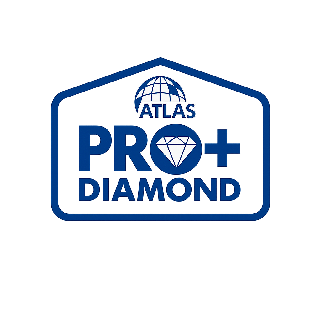 Atlas PRO+ Diamond Level Contractor badge