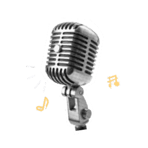 micro de chant rétro