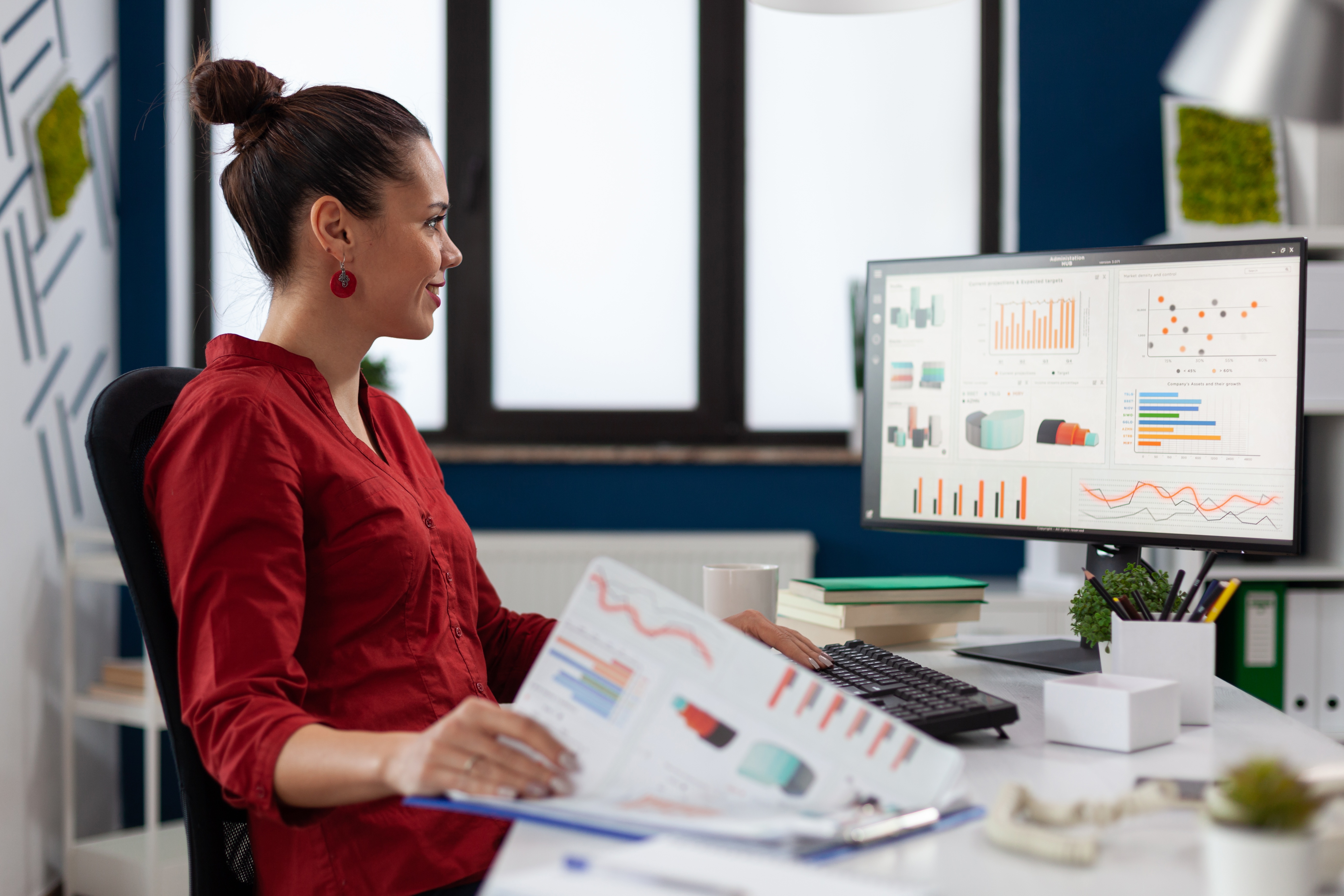 What good data dashboards look like for SMBs: bar charts and line graphs that help owners spot problems early and act.