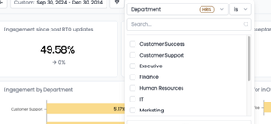Manager survey dashboards